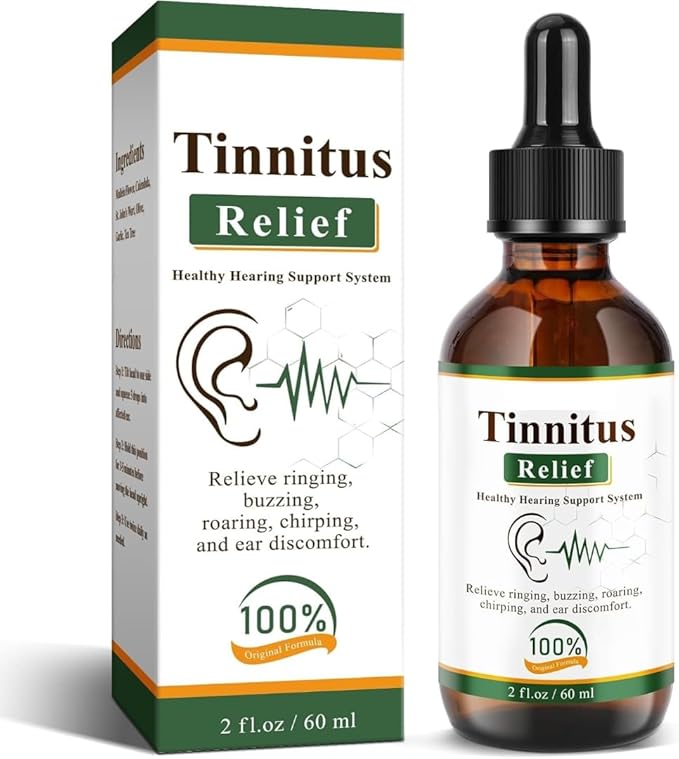 Tinnitus Relief Drops | 100% Herbal Ear Oil for Ringing & Buzzing | Helps Reduce Ear Discomfort & Roaring | Natural Hearing Support Formula | For Men & Women | 60 ml (1)
