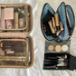 Large Travel Cosmetic Bag for Women Leather Makeup Organizer Female Toiletry Kit Bags