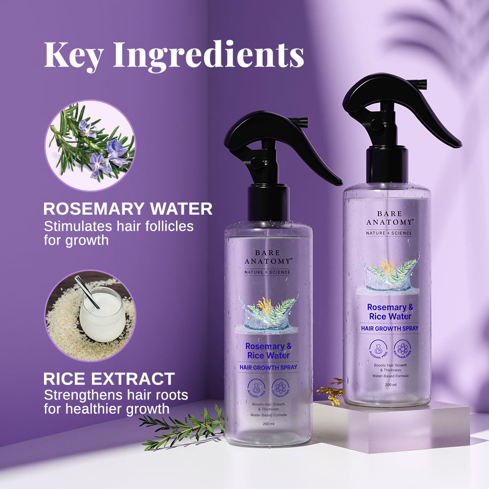rosemary and rice water for hair spray